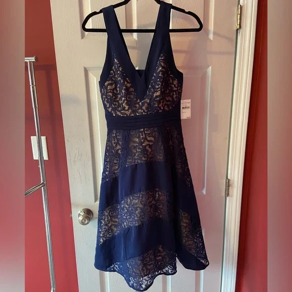Harlyn | Dresses | Nwt Harlyn Blue Lace Dress Size M | Poshmark
